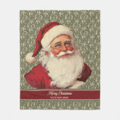 オールド伝統的サファッションドンタ居心地の良いスローギフト フリースブランケット (正面)