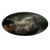 オールド写真オブサンタクロース魔法の休日 カッティングボード (角)