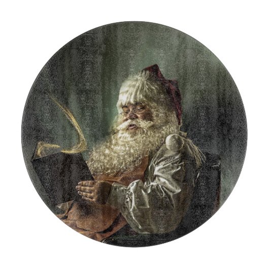 オールド写真オブサンタクロース魔法の休日 カッティングボード (正面)