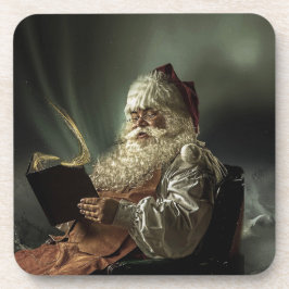 オールド写真オブサンタクロース魔法の休日 コースター