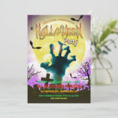 オールド墓地、ゾンビハンド&こうもりハローウィンパーティ 招待状 (スタンド正面)