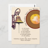 オールド家禽香辛料ミックスレシピ葉書 ポストカード (正面/裏面)