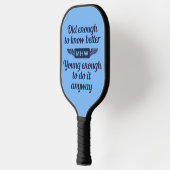 オールド対ヤングカスタムモノグラム ピックルボールラケット (左)