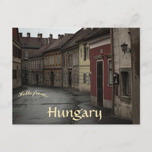 オールド建物ズインソプロンハンガリー ポストカード (正面)