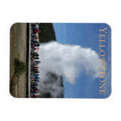 オールド忠実なイエローストーン国立公園ワイオミング マグネット (横)