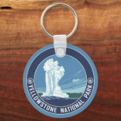 オールド忠実 – イエローストーン国立公園 キーホルダー (正面)