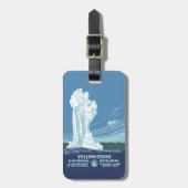 オールド忠実・イエローストーン国立公園 ラゲッジタグ (正面縦)