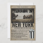 オールド新聞屋幽霊のよく出るンハローウィンパーティ 招待状 (正面)