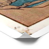 オールド日本のブリッジ浮世絵 ポスター (角)