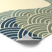 オールド日本のボホシック自然ランドスケープmunポスター ポスター (角)