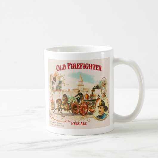 オールド消防淡い色の器Aleカップ コーヒーマグカップ (右)