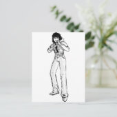 オールド漫画ヒーロー ポストカード (スタンド正面)