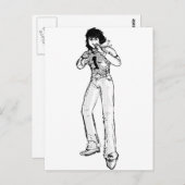 オールド漫画ヒーロー ポストカード (正面/裏面)