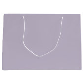 オールド無地のラベンダーの薄紫色 ラージペーパーバッグ (正面)