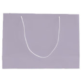 オールド無地のラベンダーの薄紫色 ラージペーパーバッグ (裏面)