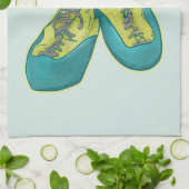 オールド登山シューズロック登山 キッチンタオル (折り畳み)