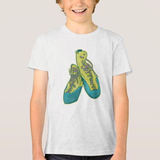 オールド登山シューズロック登山 トライブレンドTシャツ (正面)