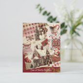 オールド素朴ファッションドフェスティバルホリデーチャーム ポストカード (スタンド正面)