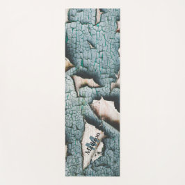 オールド素朴ブルーグリ絵を描ンウッドカスタムモノグラム ヨガマット