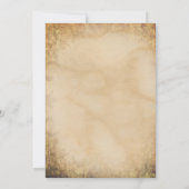 オールド素朴ヴィンテージゴシックスケルトン鍵結婚ズ 招待状 (裏面)