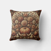 オールド素朴ヴィンテージファームハウス秋秋花模様 クッション (裏面)
