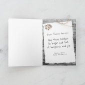 オールド素朴紙メリークリスマススクリプトホリデイCa シーズンカード (内部)