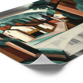 オールド絵画・カナル・ポート、オスカー・ブルームナー ポスター (角)