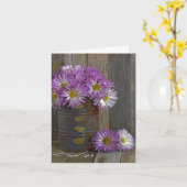 オールド缶の秋のムームブーケ カード (黄色い花)