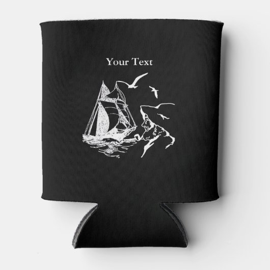 オールド船員スケッチカスタムクーラーボックス 缶クーラー (正面)