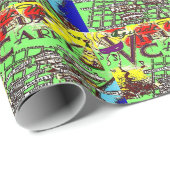 オールド観光客ヴィンテージニューオーリンズの地図 ラッピングペーパー (ロールコーナー)