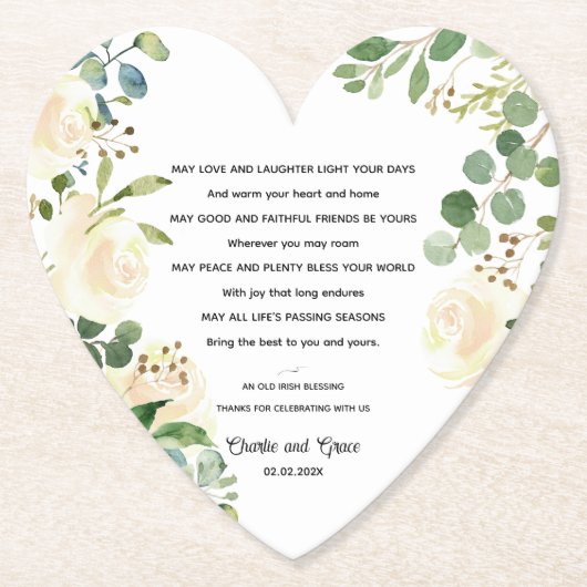 オールド賛美アイリッシュ&結婚ズ・グリーン ペーパーコースター (正面)