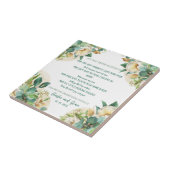 オールド賛美アイルランドの金ゴールドダストとバラ タイル (側面)