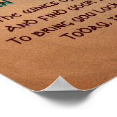 オールド賛美・アイリッシュと金ゴールド・バタフライ ポスター (角)