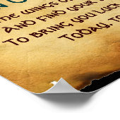 オールド賛美・アイリッシュと金ゴールド・バタフライ ポスター (角)