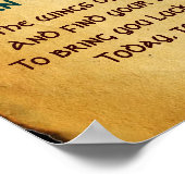 オールド賛美・アイリッシュと金ゴールド・バタフライ ポスター (角)