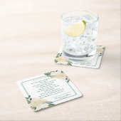 オールド賛美・アイリッシュ結婚ズ&グリーン2 スクエアペーパーコースター (インサイチュ)