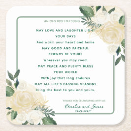オールド賛美・アイリッシュ結婚ズ&グリーン2 スクエアペーパーコースター