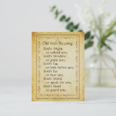 オールド賛美・アイリッシュ、神の御力があなたを支える ポストカード (スタンド正面)