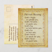 オールド賛美・アイリッシュ、神の御力があなたを支える ポストカード (正面/裏面)