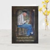 オールド遊・マンがアコーディオン カード (黄色い花)