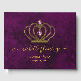 オールド金ゴールドエレガンスキンセアニラゲストブック ゲストブック