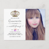 オールド金ゴールドエレガンスキンセアニラ招待状 ポストカード (正面)