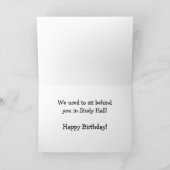 オールド高校フレンズ誕生日 カード (内部)