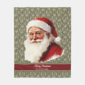 オールド魅力的サファッションドンタクラウス フリースブランケット (正面)