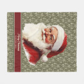 オールド魅力的サファッションドンタクラウス フリースブランケット (正面(横))