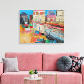 オールド魚釣りボート2013 キャンバスプリント (インサイチュ (リビング))