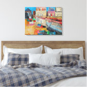 オールド魚釣りボート2013 キャンバスプリント (インサイチュ (寝室))