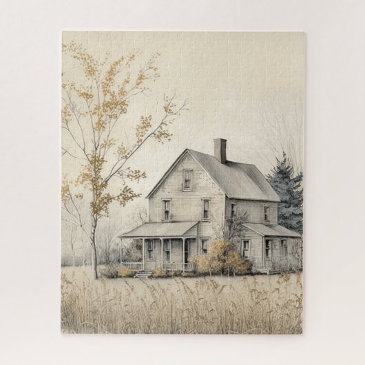 オールド1920のファームハウスジグソーパズル ジグソーパズル (縦)