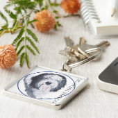 オールド・イングリッシュ・シープドッグ ロンデル キーホルダー (側面)