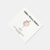 オールド、ウィザー、ホッター誕生日カクテル スタンダードカクテルナプキン (角)